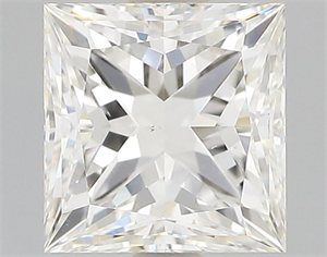 Picture of Natural Diamond 1.02 Carats, Princess with  Cut, J Color, VS1 Clarity and Certified by GIA