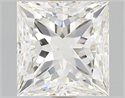 Natural Diamond 1.02 Carats, Princess with  Cut, J Color, VS1 Clarity and Certified by GIA