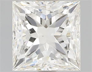 Picture of Natural Diamond 1.02 Carats, Princess with  Cut, J Color, VS1 Clarity and Certified by GIA