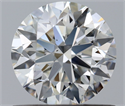 Natural Diamond 0.70 Carats, Round with Excellent Cut, G Color, VS2 Clarity and Certified by IGI