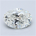 Diamante Natural 1.82 quilates, Ovalado , Color H, claridad VS1 y certificado GIA