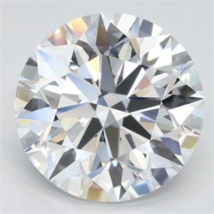 Picture of Lab Grown Diamond 3.13 Carats, Round with Excellent Cut, D Color, VVS1 Clarity and Certified by GIA