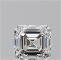 Natural Diamond 1.01 Carats, Asscher with  Cut, H Color, VVS1 Clarity and Certified by GIA