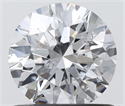 Natural Diamond 0.80 Carats, Round with Excellent Cut, D Color, SI2 Clarity and Certified by IGI