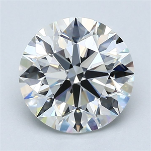 Picture of Natural Diamond 1.80 Carats, Round with Excellent Cut, H Color, VS1 Clarity and Certified by GIA