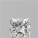 Diamante Natural 0.50 quilates, Princesa , Color F, claridad VS2 y certificado GIA
