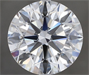 Natural Diamond 2.50 Carats, Round with Excellent Cut, D Color, VVS2 Clarity and Certified by GIA
