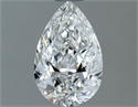 Natural Diamond 0.70 Carats, Pear with  Cut, E Color, VS2 Clarity and Certified by GIA
