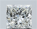 Natural Diamond 1.03 Carats, Princess with  Cut, I Color, VS1 Clarity and Certified by GIA
