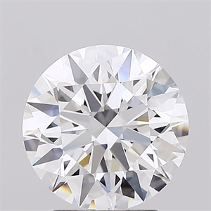 Picture of Lab Grown Diamond 2.55 Carats, Round with Ideal Cut, D Color, IF Clarity and Certified by IGI