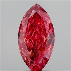 Picture of Lab Grown Diamond 3.65 Carats, Marquise with  Cut, Fancy Vivid Pink Color, VS1 Clarity and Certified by IGI