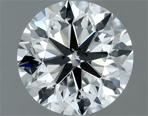 Picture of Natural Diamond 1.00 Carats, Round with Very Good Cut, F Color, SI1 Clarity and Certified by IGI
