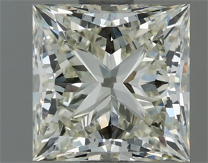 Picture of Natural Diamond 1.01 Carats, Princess with  Cut, K Color, IF Clarity and Certified by IGI