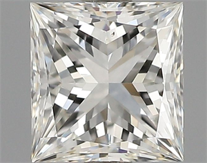 Picture of Natural Diamond 0.51 Carats, Princess with  Cut, H Color, VS2 Clarity and Certified by GIA