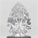 Natural Diamond 1.03 Carats, Pear with  Cut, E Color, I1 Clarity and Certified by GIA