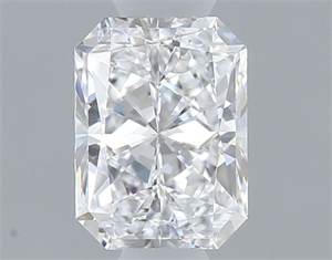 Picture of Natural Diamond 0.40 Carats, Radiant with  Cut, D Color, IF Clarity and Certified by GIA