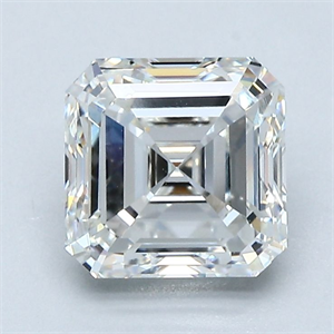 Foto Diamante Natural 2.01 quilates, Asscher , Color H, claridad VS1 y certificado GIA de