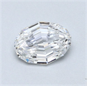 Natural Diamond 0.60 Carats, Oval with  Cut, D Color, VVS1 Clarity and Certified by GIA