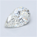 Natural Diamond 4.01 Carats, Pear with  Cut, H Color, SI1 Clarity and Certified by GIA