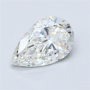 Picture of Natural Diamond 4.01 Carats, Pear with  Cut, H Color, SI1 Clarity and Certified by GIA