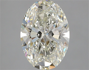 Picture of Natural Diamond 3.01 Carats, Oval with  Cut, J Color, VS2 Clarity and Certified by GIA