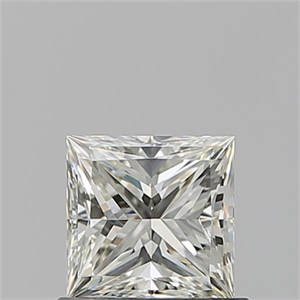 Picture of Natural Diamond 0.72 Carats, Princess with  Cut, J Color, VVS1 Clarity and Certified by GIA