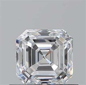 Picture of Natural Diamond 0.70 Carats, Asscher with  Cut, E Color, VVS2 Clarity and Certified by GIA