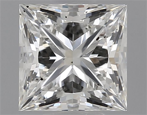 Picture of Natural Diamond 0.91 Carats, Princess with  Cut, I Color, SI1 Clarity and Certified by GIA