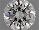 Natural Diamond 0.72 Carats, Round with Excellent Cut, H Color, VS2 Clarity and Certified by GIA