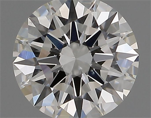 Picture of Natural Diamond 0.72 Carats, Round with Excellent Cut, H Color, VS2 Clarity and Certified by GIA