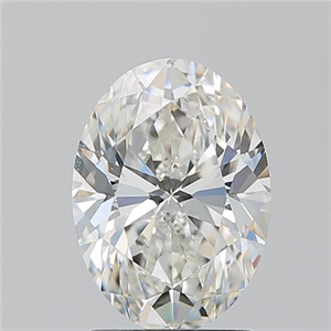 Picture of Natural Diamond 2.20 Carats, Oval with  Cut, H Color, SI1 Clarity and Certified by GIA