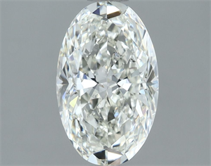 Picture of Natural Diamond 1.50 Carats, Oval with  Cut, H Color, SI1 Clarity and Certified by IGI