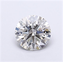 Lab Grown Diamond 1.54 Carats, Round with Ideal Cut, G Color, VVS2 Clarity and Certified by IGI
