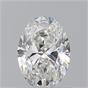 Natural Diamond 0.70 Carats, Oval with  Cut, H Color, VS2 Clarity and Certified by GIA