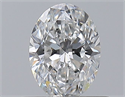 Natural Diamond 0.50 Carats, Oval with  Cut, E Color, VVS2 Clarity and Certified by GIA