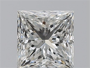 Picture of Natural Diamond 1.30 Carats, Princess with  Cut, H Color, VS2 Clarity and Certified by GIA