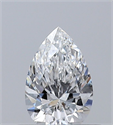Natural Diamond 0.37 Carats, Pear with  Cut, E Color, VS2 Clarity and Certified by GIA