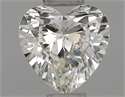 Natural Diamond 0.40 Carats, Heart with  Cut, H Color, SI2 Clarity and Certified by IGI