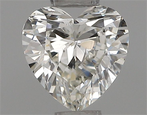 Picture of Natural Diamond 0.40 Carats, Heart with  Cut, H Color, SI2 Clarity and Certified by IGI