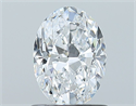 Natural Diamond 1.01 Carats, Oval with  Cut, D Color, VVS2 Clarity and Certified by GIA