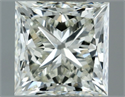 Natural Diamond 1.00 Carats, Princess with  Cut, I Color, IF Clarity and Certified by IGI