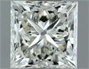 Natural Diamond 1.00 Carats, Princess with  Cut, I Color, IF Clarity and Certified by IGI