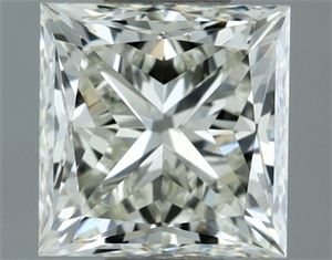 Picture of Natural Diamond 1.00 Carats, Princess with  Cut, I Color, IF Clarity and Certified by IGI