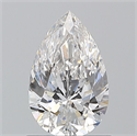 Natural Diamond 1.01 Carats, Pear with  Cut, F Color, SI1 Clarity and Certified by GIA