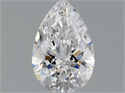 Natural Diamond 0.71 Carats, Pear with  Cut, D Color, VVS1 Clarity and Certified by GIA