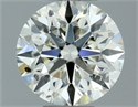 Natural Diamond 0.70 Carats, Round with Excellent Cut, J Color, SI1 Clarity and Certified by IGI