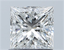 Natural Diamond 0.90 Carats, Princess with  Cut, G Color, VS1 Clarity and Certified by GIA