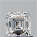 Natural Diamond 0.71 Carats, Asscher with  Cut, F Color, VS1 Clarity and Certified by GIA
