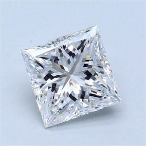 Picture of Natural Diamond 1.50 Carats, Princess with  Cut, D Color, VS1 Clarity and Certified by GIA