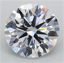 Lab Grown Diamond 1.01 Carats, Round with Ideal Cut, D Color, VVS2 Clarity and Certified by IGI